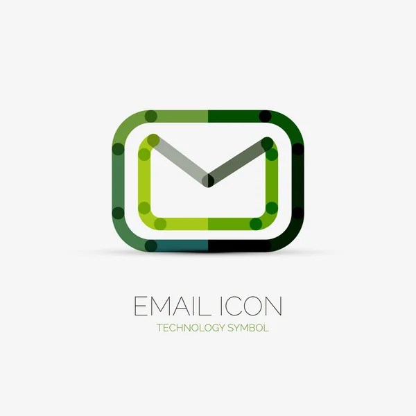 Email icon company logo, business concept — Stock Vector