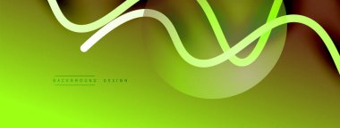 Gölge efektli dalga çizgisi olan soyut gradyan arkaplan. Geometrik bileşim. 3B gölge efektleri ve sıvı eğimleri