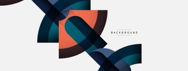 Moda şekilleri, renk minimal tasarım bileşimi, duvar kağıdı afişi veya iniş sayfası için çizgiler ve gölgeler