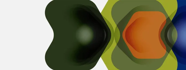 Las formas de las flechas de color sobre fondo blanco. Fondo abstracto geométrico mínimo. Ilustración vectorial para fondo de banner de papel pintado o landing page — Archivo Imágenes Vectoriales