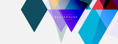 Renkli üçgen bileşimi, geometrik soyut arkaplan. Tekno veya iş konsepti, duvar kağıdı, afiş, arkaplan, iniş sayfası deseni