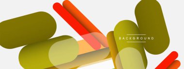 Soyut arkaplan. Yuvarlak şekiller, gri arkaplanda çizgiler. Duvar kağıdı afişi veya iniş sayfası için vektör illüstrasyonu