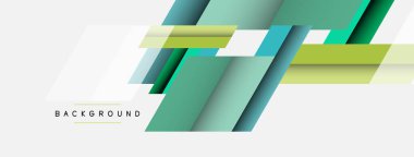 Vektör arkaplanı. Gölge efektli soyut örtüşen renk çizgileri tasarımı. Duvar kağıdı afişi için resim arkaplanı veya iniş sayfası