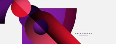 Geometrik soyut arkaplan. Duvar kağıdı arkaplanı veya iniş sayfası için yuvarlak şekiller, daireler, satır bileşimi