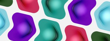 Beyaz arka planda renkli ok şekilleri. Minimum geometrik soyut arkaplan. Duvar kağıdı afişi veya iniş sayfası için vektör illüstrasyonu