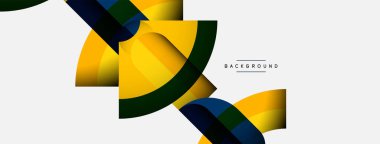 Moda şekilleri, renk minimal tasarım bileşimi, duvar kağıdı afişi veya iniş sayfası için çizgiler ve gölgeler