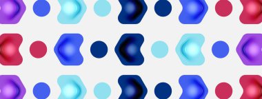 Beyaz arka planda renkli ok şekilleri. Minimum geometrik soyut arkaplan. Duvar kağıdı afişi veya iniş sayfası için vektör illüstrasyonu