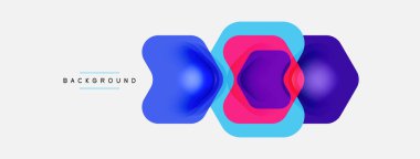 Beyaz arka planda renkli ok şekilleri. Minimum geometrik soyut arkaplan. Duvar kağıdı afişi veya iniş sayfası için vektör illüstrasyonu