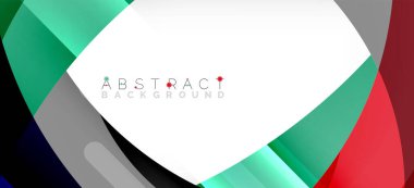 Color circle shapes, minimal geometric background. Trendy dynamic composition. Vector Illustration For Wallpaper, Banner, Background, Landing Page