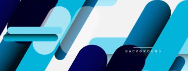 Soyut arkaplan. Yuvarlak şekiller, gri arkaplanda çizgiler. Duvar kağıdı afişi veya iniş sayfası için vektör illüstrasyonu