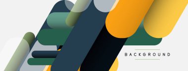 Soyut arkaplan. Yuvarlak şekiller, gri arkaplanda çizgiler. Duvar kağıdı afişi veya iniş sayfası için vektör illüstrasyonu