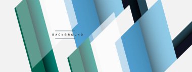 Vektör arkaplanı. Gölge efektli soyut örtüşen renk çizgileri tasarımı. Duvar kağıdı afişi için resim arkaplanı veya iniş sayfası