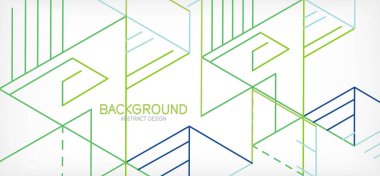 Soyut arkaplan. Beyaz arkaplanda renk çizgileri. Doğrusal soyut kompozisyon. Duvar kağıdı, afiş, arkaplan, iniş sayfası için tekno veya iş konsepti