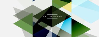 Renkli üçgen bileşimi, geometrik soyut arkaplan. Tekno veya iş konsepti, duvar kağıdı, afiş, arkaplan, iniş sayfası deseni