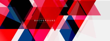 Mozaik üçgenler geometrik arkaplan. Tekno veya iş konsepti, duvar kağıdı, afiş, arkaplan, iniş sayfası deseni