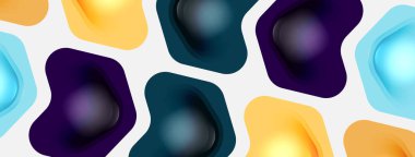 Beyaz arka planda renkli ok şekilleri. Minimum geometrik soyut arkaplan. Duvar kağıdı afişi veya iniş sayfası için vektör illüstrasyonu