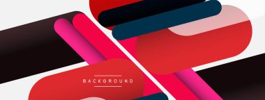 Soyut arkaplan. Yuvarlak şekiller, gri arkaplanda çizgiler. Duvar kağıdı afişi veya iniş sayfası için vektör illüstrasyonu