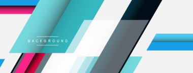 Geçmişi. Geometrik köşegen şekiller ve çizgiler soyut bileşim. Duvar kağıdı afişi veya iniş sayfası için vektör illüstrasyonu