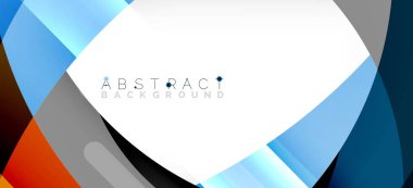 Color circle shapes, minimal geometric background. Trendy dynamic composition. Vector Illustration For Wallpaper, Banner, Background, Landing Page