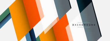 Geçmişi. Geometrik köşegen şekiller ve çizgiler soyut bileşim. Duvar kağıdı afişi veya iniş sayfası için vektör illüstrasyonu