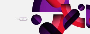 Moda şekilleri, renk minimal tasarım bileşimi, duvar kağıdı afişi veya iniş sayfası için çizgiler ve gölgeler