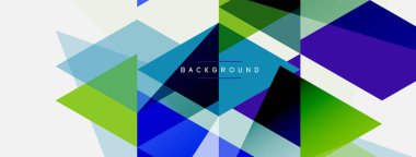 Renkli üçgen bileşimi, geometrik soyut arkaplan. Tekno veya iş konsepti, duvar kağıdı, afiş, arkaplan, iniş sayfası deseni