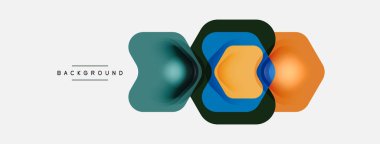 Beyaz arka planda renkli ok şekilleri. Minimum geometrik soyut arkaplan. Duvar kağıdı afişi veya iniş sayfası için vektör illüstrasyonu