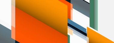 Vektör arkaplanı. Gölge efektli soyut örtüşen renk çizgileri tasarımı. Duvar kağıdı afişi için resim arkaplanı veya iniş sayfası