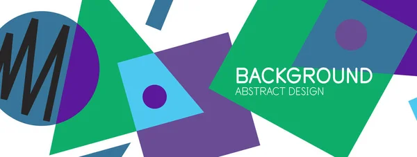 Abstracte achtergrond met blokken, lijnen, geometrische vormen. Techno of business concept voor behang, banner, achtergrond, landing page — Stockvector