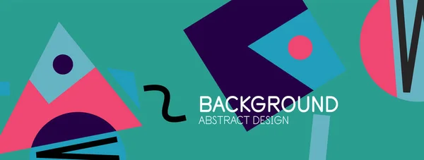 Fondo abstracto con bloques, líneas, formas geométricas. Techno o concepto de negocio para fondo de pantalla, banner, fondo, landing page — Vector de stock