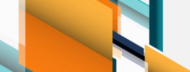 Vektör arkaplanı. Gölge efektli soyut örtüşen renk çizgileri tasarımı. Duvar kağıdı afişi için resim arkaplanı veya iniş sayfası