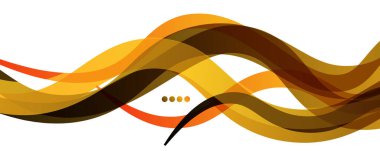 Soyut arkaplan - beyaz desen üzerinde şeffaf dalgalı çizgiler. Duvar Kağıdı, Sancak, Arkaplan, İniş Sayfası için Vektör İllüstrasyonu