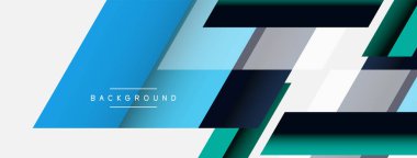 Vektör arkaplanı. Gölge efektli soyut örtüşen renk çizgileri tasarımı. Duvar kağıdı afişi için resim arkaplanı veya iniş sayfası