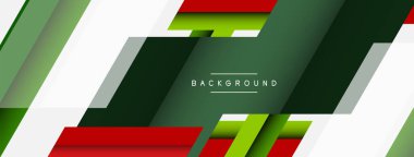 Vektör arkaplanı. Gölge efektli soyut örtüşen renk çizgileri tasarımı. Duvar kağıdı afişi için resim arkaplanı veya iniş sayfası