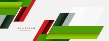 Vektör arkaplanı. Gölge efektli soyut örtüşen renk çizgileri tasarımı. Duvar kağıdı afişi için resim arkaplanı veya iniş sayfası