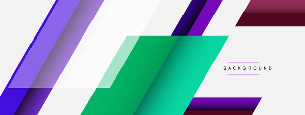 Fundo vetorial. Abstrato sobreposição de design de linhas de cores com efeitos de sombra. Ilustração para fundo banner papel de parede ou landing page —  Vetores de Stock