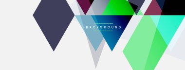 Renkli üçgen bileşimi, geometrik soyut arkaplan. Tekno veya iş konsepti, duvar kağıdı, afiş, arkaplan, iniş sayfası deseni