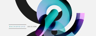 Soyut arkaplanı çember içine al. Duvar kağıdı afişi arkaplan kartı veya iniş sayfası için vektör illüstrasyonu