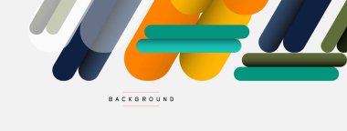 Soyut arkaplan. Yuvarlak şekiller, gri arkaplanda çizgiler. Duvar kağıdı afişi veya iniş sayfası için vektör illüstrasyonu