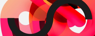 Soyut arkaplanı çember içine al. Duvar kağıdı afişi arkaplan kartı veya iniş sayfası için vektör illüstrasyonu