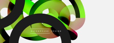 Soyut arkaplanı çember içine al. Duvar kağıdı afişi arkaplan kartı veya iniş sayfası için vektör illüstrasyonu