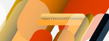 Soyut arkaplan. Yuvarlak şekiller, gri arkaplanda çizgiler. Duvar kağıdı afişi veya iniş sayfası için vektör illüstrasyonu