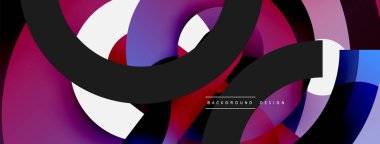 Soyut arkaplanı çember içine al. Duvar kağıdı afişi arkaplan kartı veya iniş sayfası için vektör illüstrasyonu