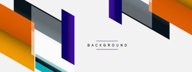 Vektör arkaplanı. Gölge efektli soyut örtüşen renk çizgileri tasarımı. Duvar kağıdı afişi için resim arkaplanı veya iniş sayfası