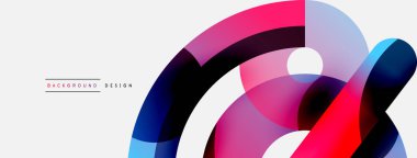 Soyut arkaplanı çember içine al. Duvar kağıdı afişi arkaplan kartı veya iniş sayfası için vektör illüstrasyonu