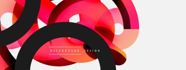 Soyut arkaplanı çember içine al. Duvar kağıdı afişi arkaplan kartı veya iniş sayfası için vektör illüstrasyonu