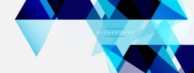 Mozaik üçgenler geometrik arkaplan. Tekno veya iş konsepti, duvar kağıdı, afiş, arkaplan, iniş sayfası deseni