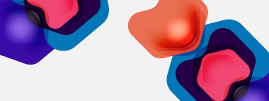 Beyaz arka planda renkli ok şekilleri. Minimum geometrik soyut arkaplan. Duvar kağıdı afişi veya iniş sayfası için vektör illüstrasyonu