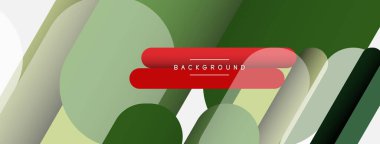 Soyut arkaplan. Yuvarlak şekiller, gri arkaplanda çizgiler. Duvar kağıdı afişi veya iniş sayfası için vektör illüstrasyonu