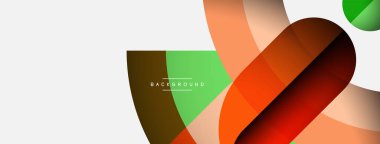 Geometrik soyut arkaplan. Duvar kağıdı arkaplanı veya iniş sayfası için yuvarlak şekiller, daireler, satır bileşimi